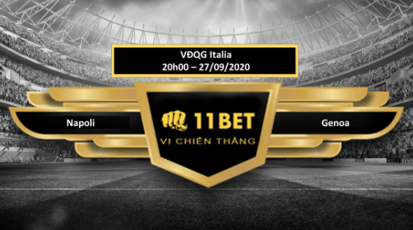 11BET Tip bóng đá  Napoli vs Genoa , hôm nay 27/09/2020