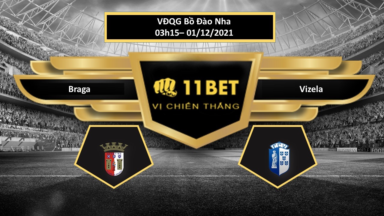 11BET Tip bóng đá Braga vs Vizela  , hôm nay 01/12/2021