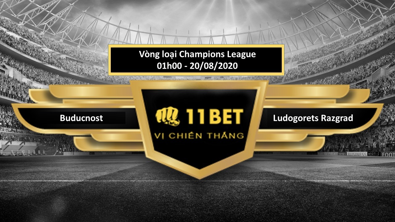 11BET Tip bóng đá Budućnost vs Ludogorets Razgrad , hôm nay 20/08/2020