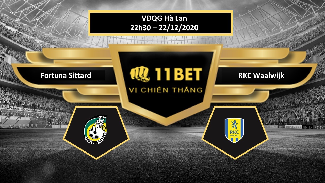11BET Tip bóng đá Fortuna Sittard vs RKC Waalwijk ,  hôm nay 22/12/2020
