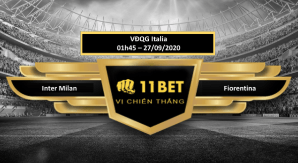11BET Tip bóng đá Inter Milan vs Fiorentina , hôm nay 27/09/2020