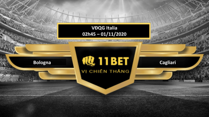 11BET Tip bóng đá Bologna vs Cagliari , hôm nay 01/11/2020