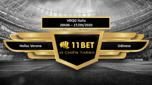 11BET Tip bóng đá  Hellas Verona vs Udinese , hôm nay 27/09/2020