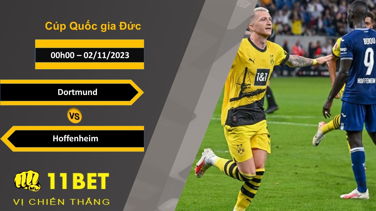 11BET Soi kèo Dortmund vs Hoffenheim, 00h00, 02/11/2023