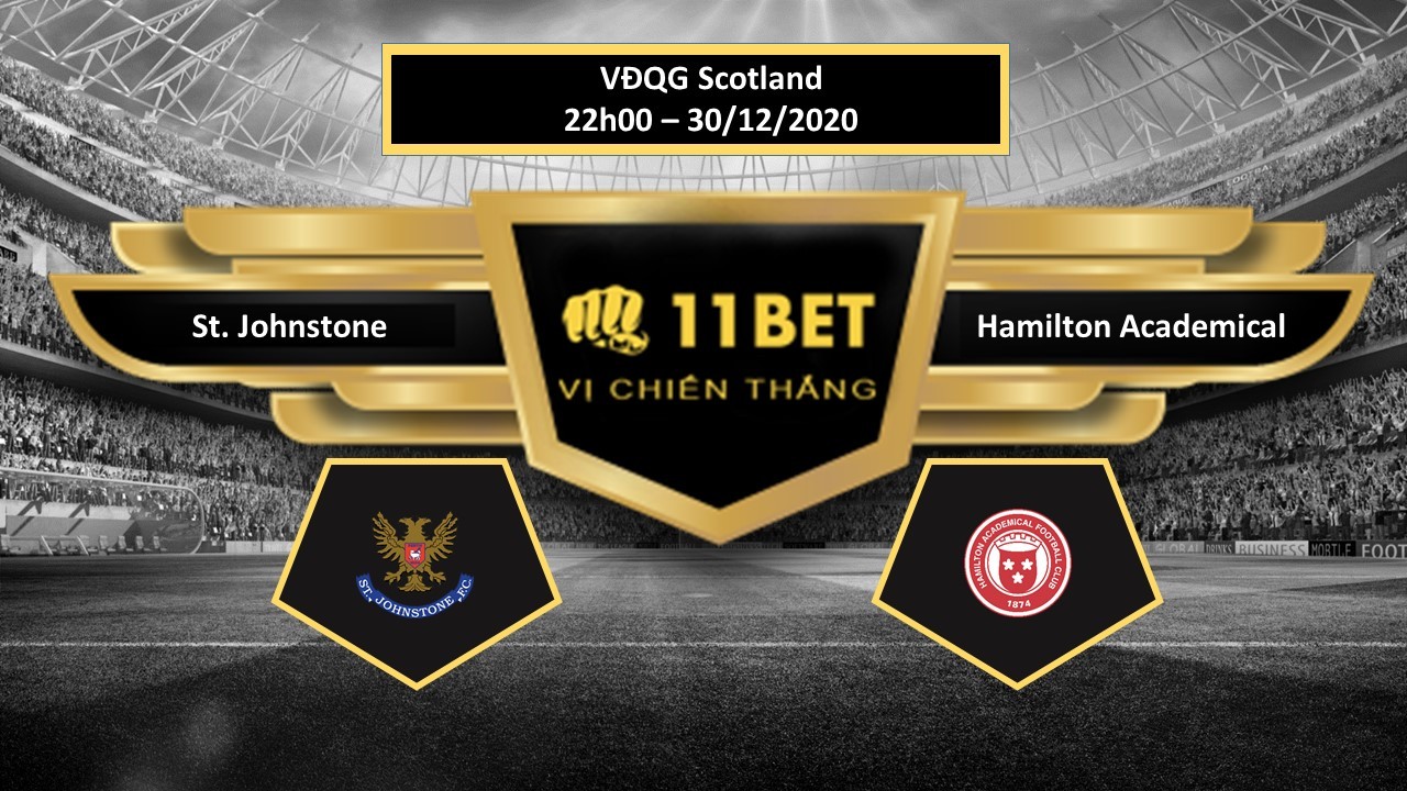 11BET Tip bóng đá St. Johnstone vs Hamilton Academical ,  hôm nay 30/12/2020