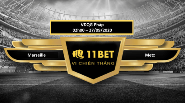 11BET Tip bóng đá Marseille vs Metz  ,  hôm nay 27/09/2020