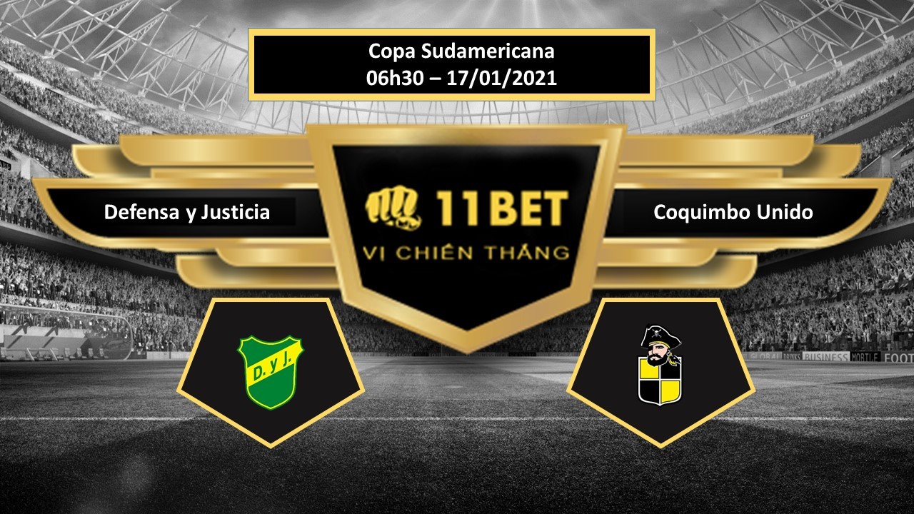 11BET Tip bóng đá  Defensa y Justicia vs Coquimbo Unido , hôm nay 17/01/2021